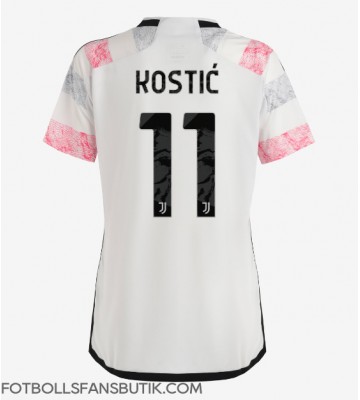 Juventus Filip Kostic #11 Replika Bortatröja Damer 2023-24 Kortärmad